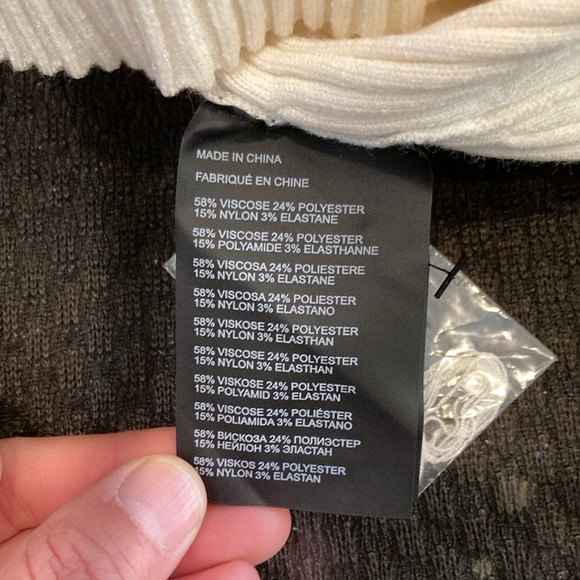 Club Monaco Cream Dress size Small - Picture 4 of 5